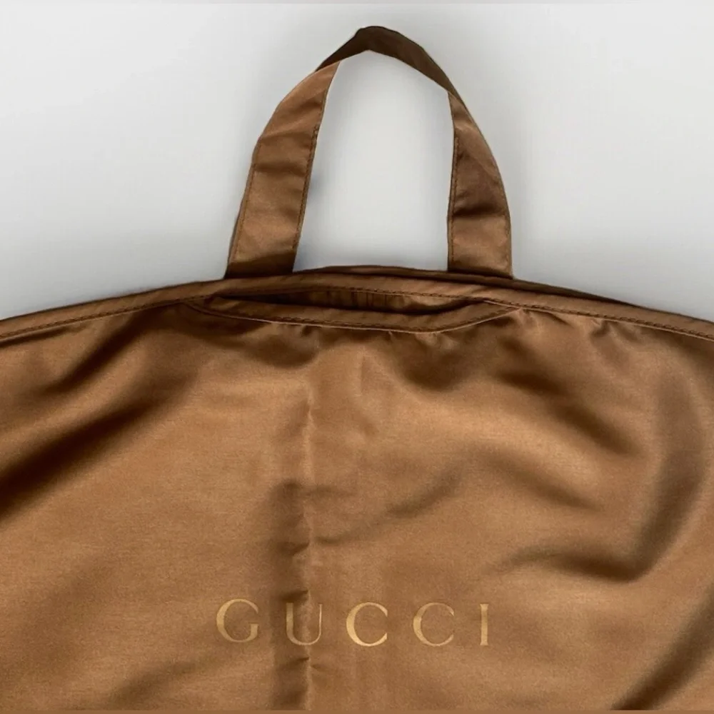 NEW L 30x54 GUCCI GARMENT BAG DUST PROTECTOR CLOSET TRAVEL SUITS COATS DRESSES